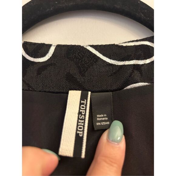 Topshop Jacquard Floral Kimono Jacket Size US 8 Asian inspired Festival - Picture 6 of 13